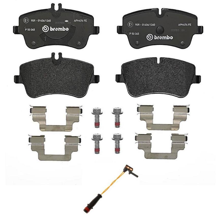 Brembo Brake Pad Set Kit - Front (Low-Met) (with Sensor)